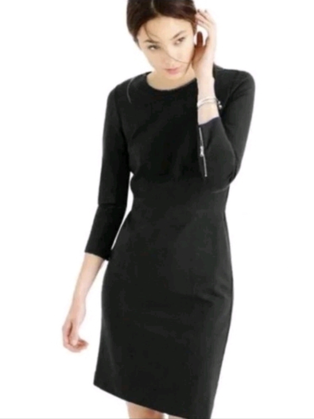 J. Crew Sheath Dress Black Style B6128 Size 6